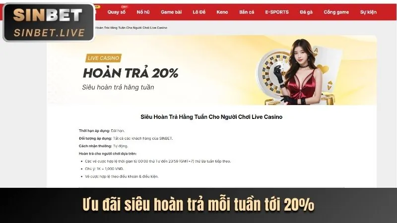 Hoàn trả cược thể thao acb vip